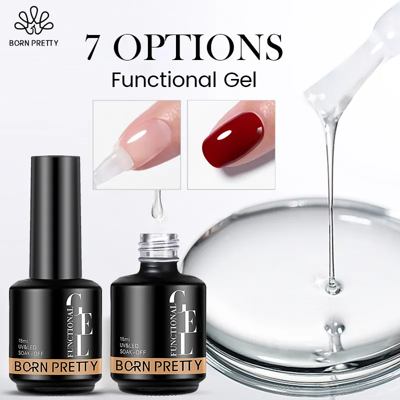 BORN PRETTY 15ml Super Shiny High Quality Diamond Gel UV Base and Top Coat Nail Polish OEM Private Logo