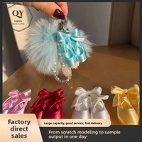 Porte-clés pendentif nœud de ballerine imprimé en 3D en PLA écologique transfrontalier, breloque de sac haut de gamme style Instagram, article cadeau