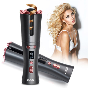 Auto Rotating Curling Iron Rechargeable <strong>Cordless</strong> <strong>Automatic</strong> <strong>Curler</strong> Professional Curl Iron 360 Hair <strong>Curler</strong> - Product Image 1