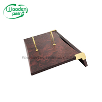 Bois Matériel Bureau Stockage Usine Personnalisé En Bois De Luxe Brillant Laque Table Calendrier Stand Arabe Ramadan Décoration