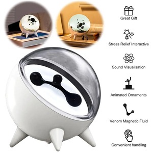 Lámpara de Escritorio con Fluido Magnético, Lámpara Decorativa con Ferrofluido Sensible al Sonido, Altavoz de Escritorio - Product Image 5