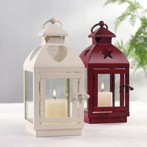 Faroles Pequeños para Velas/Chimenea, Decoración Navideña para el Hogar y Bodas, Farol con Asa, Farol de <span class=keywords><strong>Metal</strong></span> para Velas Navideñas - Product Image 2