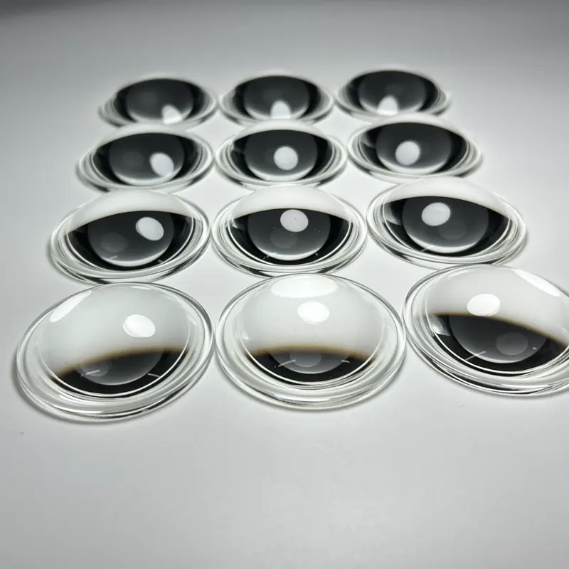 फैक्टरी ऑप्टिकल ग्लास अनुकूलित व्यास 8 मिमी 10 मिमी bk7 गोलाकार प्लानो कॉन्टेक्स लेंस