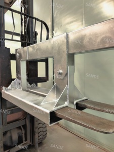 SANDE Venta Steel Jib Crane Accesorio para montacargas Carretilla elevadora Extensión Horquillas Accesorio de grúa - Product Image 3