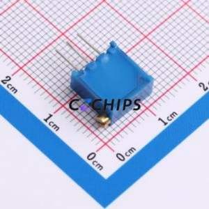 Resistencia Ajustable/Potenciómetro 3296X-1-103LF, Componente de Orificio Pasante (THT)-3P, 9.5x4.9mm, Resistencia de 10kOhm, 10%, 500mW, 250ppm ℃ - Product Image 2