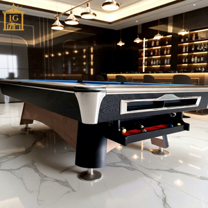 Table <span class=keywords><strong>de</strong></span> billard <span class=keywords><strong>de</strong></span> <span class=keywords><strong>luxe</strong></span> haut <span class=keywords><strong>de</strong></span> gamme en bois massif <span class=keywords><strong>de</strong></span> 9 pieds avec système <span class=keywords><strong>de</strong></span> retour <span class=keywords><strong>de</strong></span> billes, poches en cuir et en coton pour un usage domestique - Product Image 1