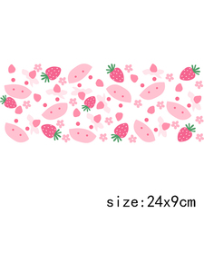 LETOP 1PCS Wallen Floral Highland Cow Print Tumbler Sticker Decals Waterproof Washable for 16oz Libbey UV DTF Wraps Transfers - Product Image 6