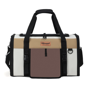 Sac de transport transparent en maille souple pour animaux de compagnie, noir, en nylon, avec fermeture éclair, motif chat de dessin animé, forme carrée, taille L pour chats - Product Image 2