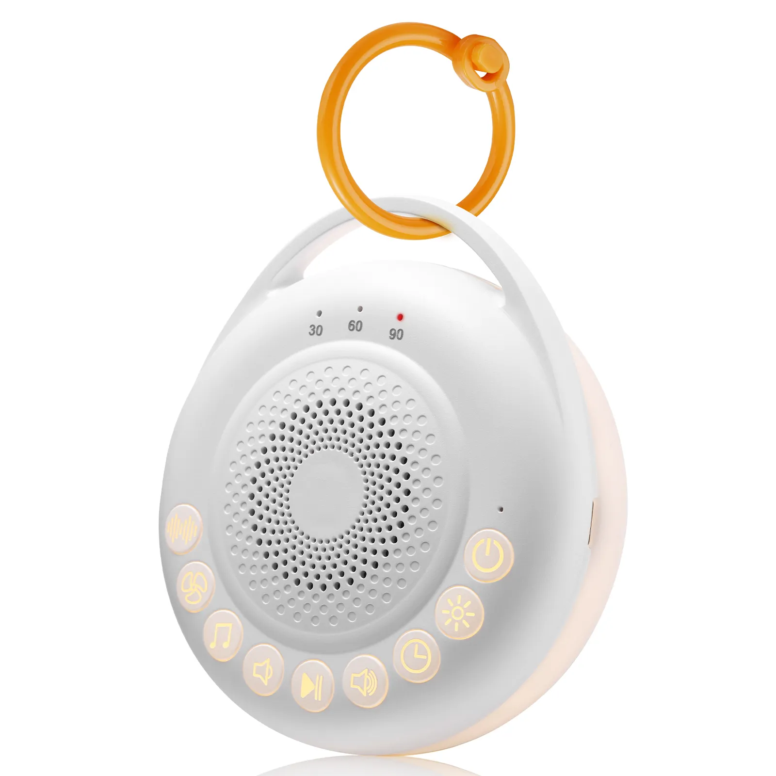 New Baby White Noise Machine 24 High-fidelity Sounds Portable Night Light Breathing Light