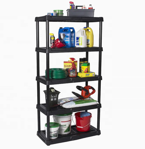 DIY Boltless Warehouse Store Home Garage <strong>Plastic</strong> <strong>Shelving</strong> 5 Layer Tier Sheet Storage Shelves Rack <strong>Plastic</strong> 5 Shelf Unit - Product Image 2