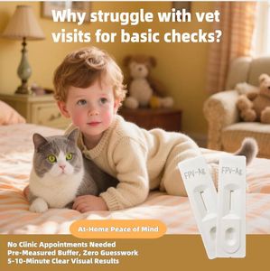 Prueba Rápida <span class=keywords><strong>de</strong></span> Antígeno del Coronavirus Felino (FCoV) Xinyueke en Casete, Tiras Reactivas Veterinarias con 2 Años <span class=keywords><strong>de</strong></span> Garantía para Uso Comercial y Doméstico - Product Image 2