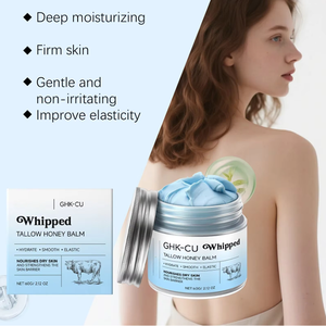 Baume au suif et au miel GHK Cu anti-âge pour la réparation des rides, crème hydratante éclaircissante pour le visage, baume au suif de bœuf et au miel de Manuka - Product Image 4