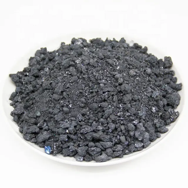 ใช้ในการผลิตเหล็กและหล่อผงซิลิกอนคาร์ไบด์สีดำ98% 90%