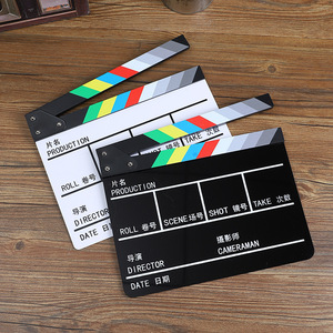Mystic Arts Acrylic Director Clapperboard Single-Sided Film Production Prop Photo Studio Accessory - Product Image 4