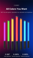 Lampe de studio LED pour photographie Ulanzi VL119 RGB, éclairage magnétique portable pour vidéo et vlog, CRI 95+, 2500K-9000K