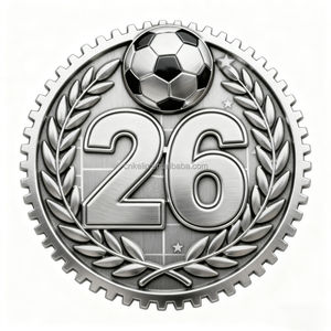 맞춤형 금속 축구 배지 핀, 스포츠 이벤트용 광택 마감, 인기 축구 - Product Image 1