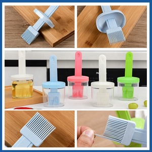 Brosse à tâches de cuisson de haute qualité, brosse à huile en Silicone de qualité <span class=keywords><strong>alimentaire</strong></span> domestique avec bouteille d'huile - Product Image 4