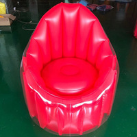 Chaise et canapé gonflables en PVC bleus, robustes et confortables, pour la maison, le camping, la plage et l'extérieur – Offre spéciale