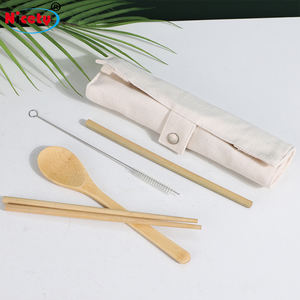 6 pièces de vaisselle réutilisable pour les voyages en plein air, baguettes, cuillère, <span class=keywords><strong>fourchette</strong></span>, <span class=keywords><strong>couteau</strong></span>, ensembles de vaisselle durables - Product Image 4
