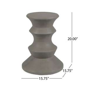 Great Deal Meubles d'intérieur Table d'appoint en béton léger, gris clair, merveilleux ajout à n'importe quelle pièce de votre maison - Product Image 5