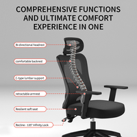 Chaise d'ordinateur ergonomique directe d'usine chaise de bureau à domicile chaises de jeu confortables et sédentaires