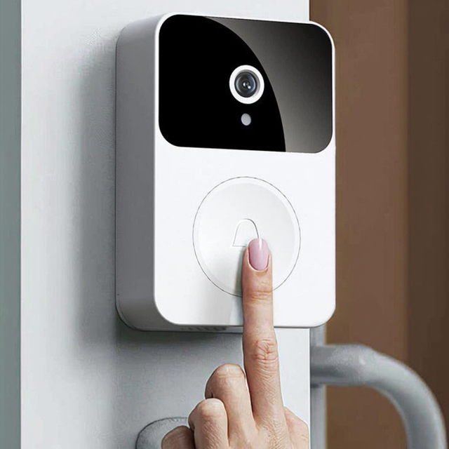 FY831 Smart Wireless Doorbell Wi-Fi App-Controlled Bar Design Built-in Battery OLED Display 1080p HD IOS Compatible Wholesale