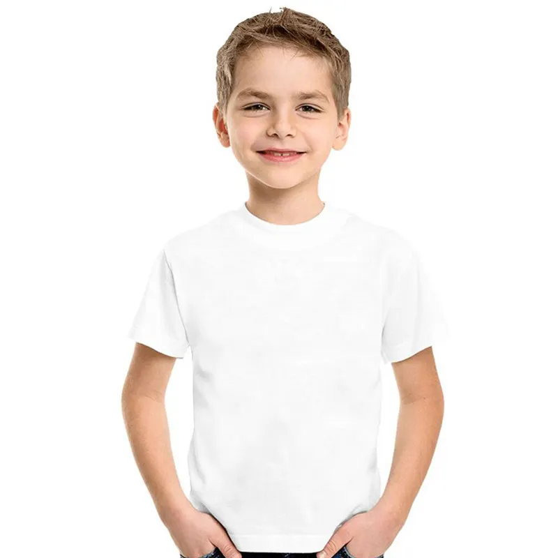 Wholesale Cheap 100% Organic Cotton Custom wholesale blank 100% cotton children Tee short sleeves kids T shirts with custom logo