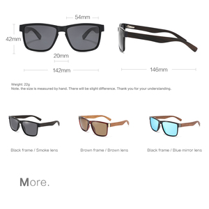 2025 mode unisexe bois lunettes de soleil en gros polarisés hommes lunettes de soleil unisexe confortable grande taille lunettes de soleil - Product Image 2