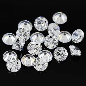 SICGEM prezzo all'ingrosso bianco D colore VVS1 sciolto rotondo brillante Lab sviluppato Melee diamante Moissanite pietra