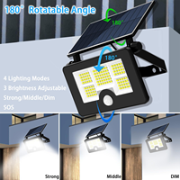 Lampe solaire de jardin LED IP65, éclairage haut et bas, étanche, applique murale solaire avec détecteur de mouvement, veilleuse crépusculaire à l'aube