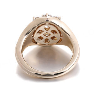 Joyería Fina de Diseño Delicado en Oro Amarillo de 14k. Anillo de Compromiso de Moissanita con Certificado, Anillos Gruesos para Mujer, Regalo de Aniversario - Product Image 2