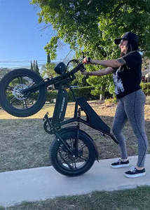 Vélo électrique V8 H9 Ebike Retro Fat Bike avec moteur et pneus larges, équipé d'un phare LED avant pour les sports de plein air - Product Image 3
