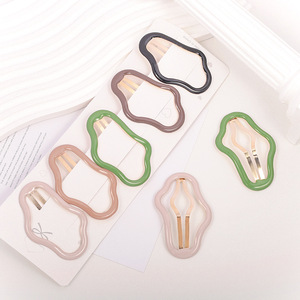 Pince à cheveux creuse en forme de nuage de 10 cm, accessoire capillaire géométrique pour usage quotidien - Product Image 4
