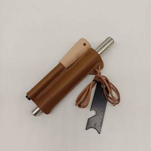 Kit de Supervivencia para Encender Fuego con Varilla de Ferro, Cuchillo Raspador, Funda de Cuero para Camping, Emergencias al Aire Libre - Product Image 2