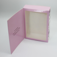 Boîte en papier d'emballage cosmétique écologique à motif floral imprimé sur mesure pour crème pour le visage, matériaux recyclés, boîtes pliantes roses