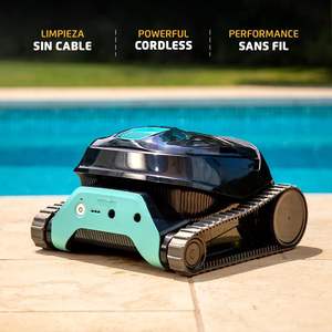 (2025 nouveau) Dolphin Liberty Pro aspirateur de piscine robotique sans fil, aspirateur de piscine d'<span class=keywords><strong>escalade</strong></span> mural dure jusqu'à 110 minutes - Product Image 4