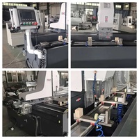 Máquina para Fabricar Ventanas y Puertas, Fresadora CNC de Perfiles de Aluminio PVC/UPVC de 3/4/5 Ejes con Motor