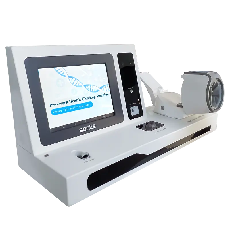 Kan basıncı monitörü kan oksijen testi ile şirket için alkol test makinesi hepsi bir profesyonel tıbbi cihazlar