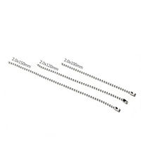 Collier à chaîne à billes classique de haute qualité en acier inoxydable 304 avec connecteurs en D pour un usage quotidien et artisanal