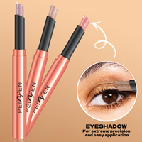 Crayon Eyeliner Imperméable à Double Embout 6 Couleurs Paillettes Métalliques Nacrées Maquillage des Yeux Couleurs Uniques Ensemble de Cosmétiques à Mélanger