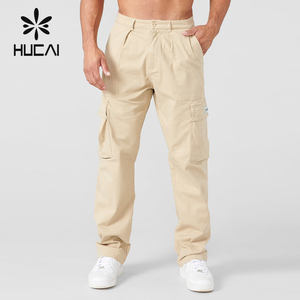 HUCAI Personnalisé Hommes Premium Coton Bouton Humidité Sports Extérieur <span class=keywords><strong>Escalade</strong></span> <span class=keywords><strong>Pantalon</strong></span> Cargo - Product Image 3