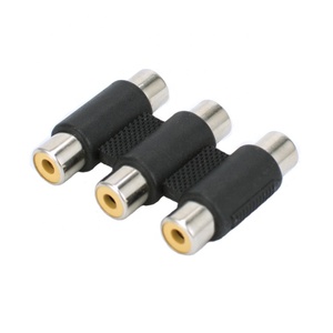 Connettore RCA Lotus Femmina-Femmina di Alta Qualità, Adattatore Tre Ingressi AV Femmina per Audio e Video - Product Image 3