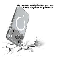 Coque de Téléphone Transparente pour iPhone 17 Air Coque Rigide Crystal Clear Magnétique pour iPhone 17 Pro Max