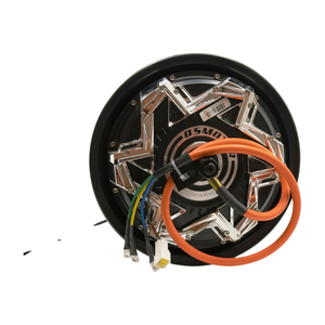 Qsmotor 12 "v7 3000w אולם כפול 40h משופר ברשוך דיסק בלם מנוע ie4 יעילות ip55 אופניים חשמליים עמיד למים - Product Image 5