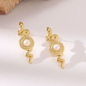 Boucles d'oreilles en acier inoxydable étanches et inaltérables, avec perles, pour femmes, vente en gros à prix abordable - Product Image 6