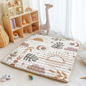 Trampolín Unisex para sala de estar, juguete suave, alfombrilla para suelo infantil, a prueba de humedad, Cuadrado Hexagonal para gatear para gimnasio, corralito - Product Image 1