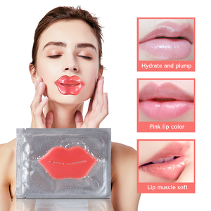 Mascarilla <span class=keywords><strong>Labial</strong></span> de Colágeno con Vitamina C y Ácido Hialurónico Antiarrugas de Marca Privada con Lámina de Hidrogel Rosa - Product Image 4
