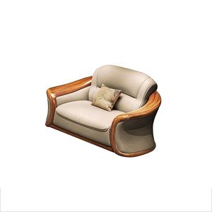 โซฟารอยัลหรูหราทันสมัยหนังแท้โบนีผสมผสานการออกแบบแบบดั้งเดิมสำหรับโรงแรมอพาร์ทเมนต์เฟอร์นิเจอร์ห้องนั่งเล่น - Product Image 6