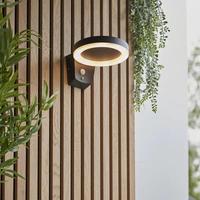 Lampes murales LED solaires à 360° orientables, étanches IP44, en aluminium moulé sous pression, avec détecteur de mouvement vers le bas, rechargeables et à intensité variable, pour la maison et le jardin