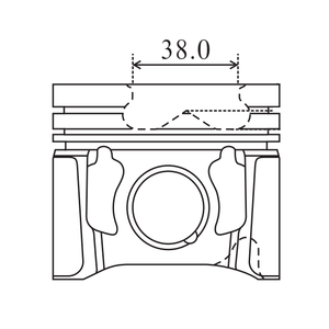CDP High Quality <strong>ASZ</strong> 4-Cylinder 79.5mm Engine Piston OE 0308700 for Retrofit/Upgrade with 18-Month Warranty - Product Image 1